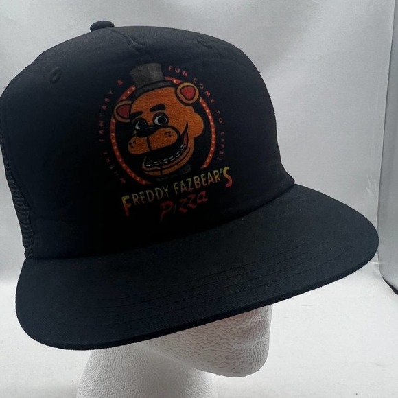 Five‎ Night at Freddy "Freddy Faz Bears Pizza" Mesh Youth Snapback Hat - Picture 1 of 5
